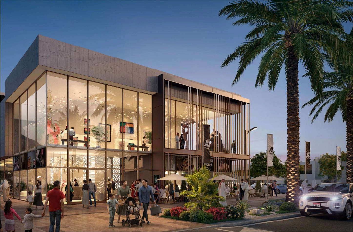 Luxury homes surrounded by greenery at The Dunes in Abu Dhabi